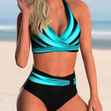 Bikini à imprimé croisé