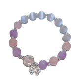 Bracelet imitation œil de chat cristal de papillon