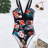 Maillot de bain une pièce mode à imprimé fleuri