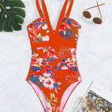 Maillot de bain une pièce mode à imprimé fleuri