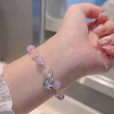 Bracelet imitation œil de chat cristal de papillon