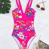 Maillot de bain une pièce mode à imprimé fleuri