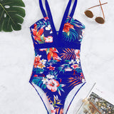 Maillot de bain une pièce mode à imprimé fleuri