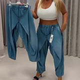 Pantalon Au Design Tendance En Forme De Lanterne
