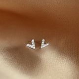 Boucles d'oreilles étoile en argent massif