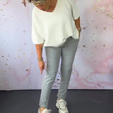 Pantalon décontracté de couleur unie avec cordon de serrage et poche