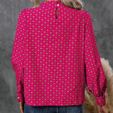 Blouse au style et imprimés vintage