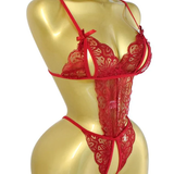 Lingerie Dentelle Nœud Une Pièce Sexy