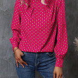Blouse au style et imprimés vintage