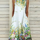 Robe sans manches imprimée