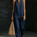 Set Mode Col Halter Jean