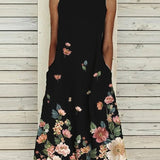 Robe sans manches imprimée