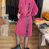 Robe à capuche unie avec poches