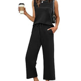 Ensemble Deux Pièces Top Gilet Plissé