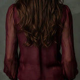 Blouse Demi-zippé Maille Manches-longues