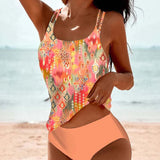 Maillot de bain tankini imprimé