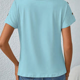 T-Shirt À Manches Courtes Imprimé Rayé