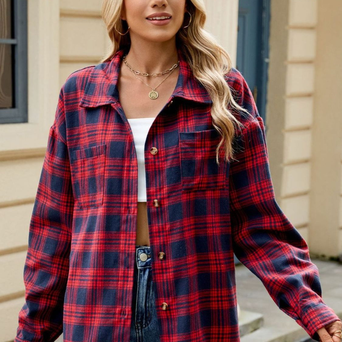 Oakley | Chemise à carreaux à manches longues pour femme