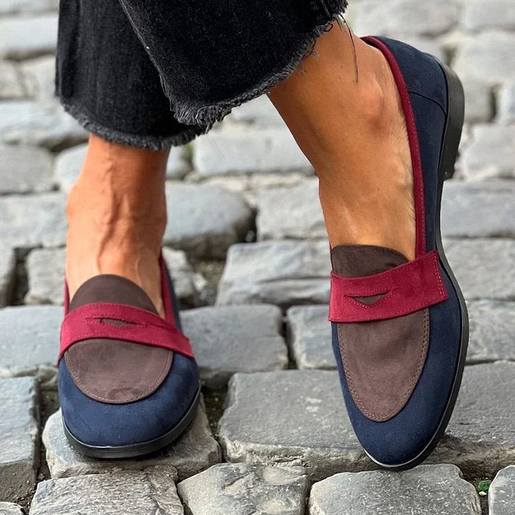 Sylvie - Mocassin Élégant Bicolore