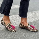 Rihanna - Mocassins à motif léopard