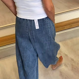 Jean Décontracté À Taille Élastique