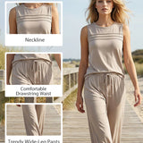 Ensemble Deux Pièces Top Gilet Plissé