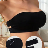 Haut De Soutien-Gorge Sans Bretelles Sans Coutures Fermeture Latérale Croisée