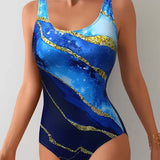 One-Piece Dégradé Imprimé