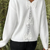 Pull Manches Longues Nœud Dans Le Dos