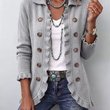 Eloísa | Veste Grise en Tricot avec Détails