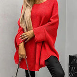 Pull cape en tricot élégant pour femme