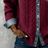 Chemise Manches Longues À Patchwork Jean