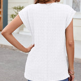 T-Shirt Col Rond Uni Manche Courte