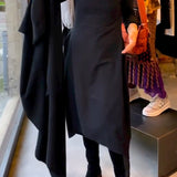 Robe élégante de couleur unie