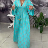 Robe Ample Imprimé Vacances Taille Maxi