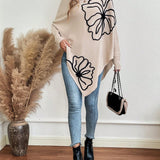 Pull Floral Large à Manches Gigot