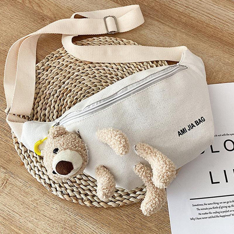 Sac à bandoulière en forme d'ours en peluche