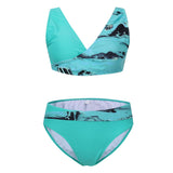Bikini coloré avec soutien-gorge cache-cœur
