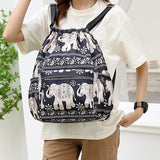 Sac à bandoulière avec cordon de serrage de style ethnique