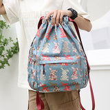 Sac à bandoulière avec cordon de serrage de style ethnique