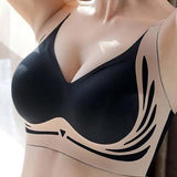 Soutien-gorge push-up sans armatures liftant anti-relâchement