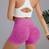 Short taille haute simple de couleur unie