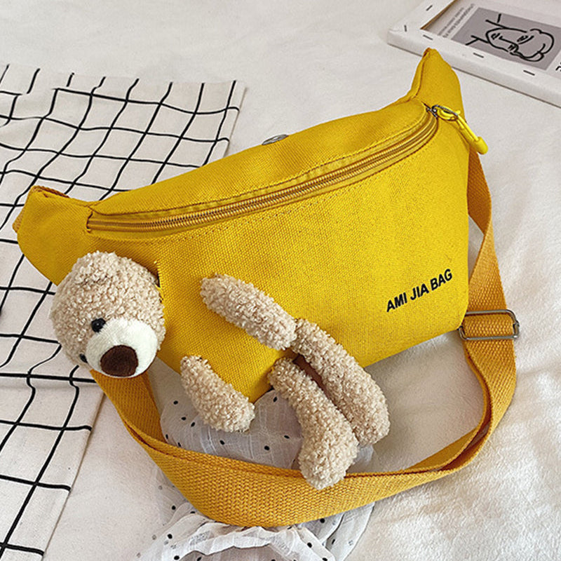Sac à bandoulière en forme d'ours en peluche
