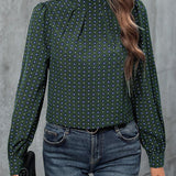 Blouse au style et imprimés vintage