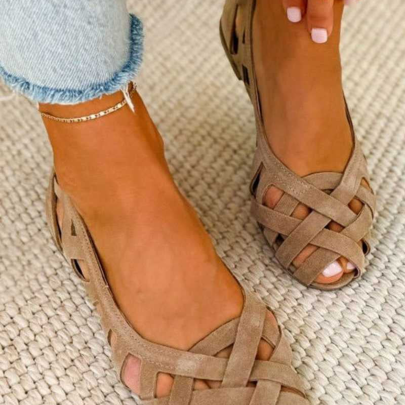Sandales d'été en tricot