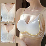 Soutien-gorge push-up sans armatures liftant anti-relâchement