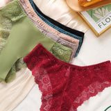 Ensemble De Culotte En Dentelle Pour Femme Avec Contraste En Dentelle