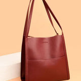 Sac à bandoulière simple de couleur unie