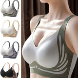 Soutien-gorge push-up sans armatures liftant anti-relâchement