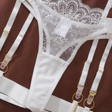 Sous-Vêtements Brodés Sexy Cinq Pièces